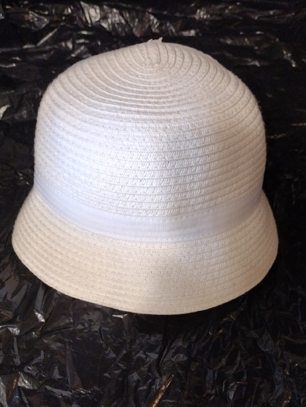 Gymboree Baby Girl Hat. Off White With White  Bow Headband & Bow